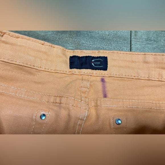 (NWT) Just Cavalli Orange Denim Jeans Size 26 - Picture 3 of 4
